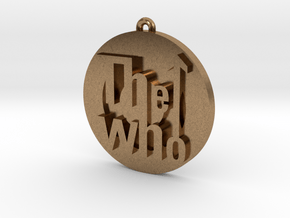 The Who Logo in Natural Brass