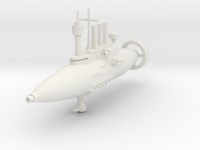 Jarv-densor Class Torpedo Cruiser in White Natural Versatile Plastic