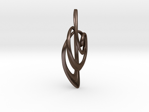 Loop Pendanttop  in Polished Bronze Steel