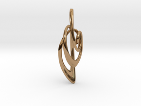 Loop Pendanttop  in Polished Brass