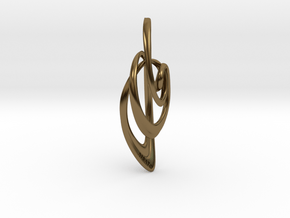 Loop Pendanttop  in Polished Bronze