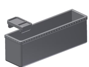 1:6 Scale Map Box & Tray (412 Model) in White Processed Versatile Plastic