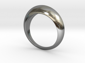 Dome Ring in Polished Silver