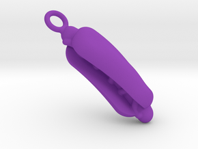 Hot Dog I Love You in Purple Processed Versatile Plastic