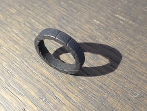 Aperture Ring in Polished and Bronzed Black Steel
