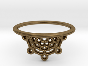 Half Lace Ring - Size 6.5 in Natural Bronze