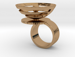 Orbit: US SIZE 4.5 in Polished Brass