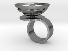 Orbit: US SIZE 6 in Polished Silver