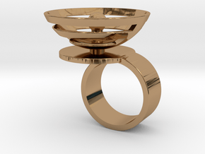 Orbit: US SIZE 6 in Polished Brass