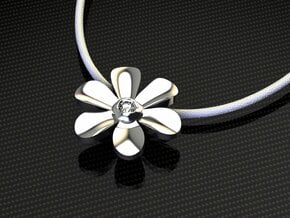 Hope Flower in Fine Detail Polished Silver