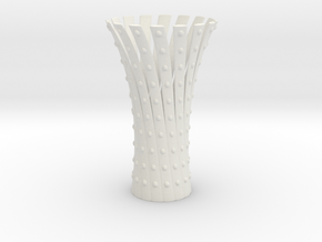 Vase Chinese Spiral in White Natural Versatile Plastic