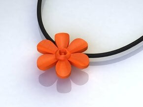 Hope Flower in Orange Processed Versatile Plastic
