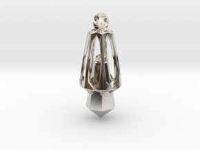 CrystalMind - Metallic Crystal in Rhodium Plated Brass