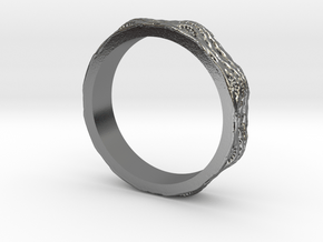 Fractal Braid Ring in Polished Silver
