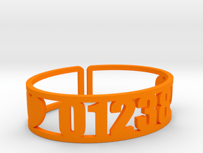 Lenox Zip Cuff in Orange Processed Versatile Plastic