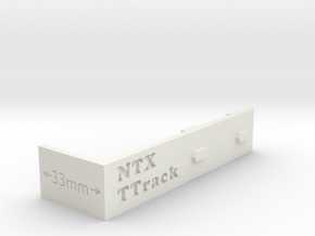 Ttrack Gauge in White Natural Versatile Plastic