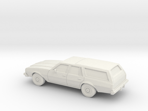 1/87 1977-78 Chevrolet Caprice Station Wagon in White Natural Versatile Plastic