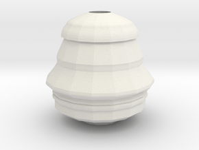 Face Vase in White Natural Versatile Plastic