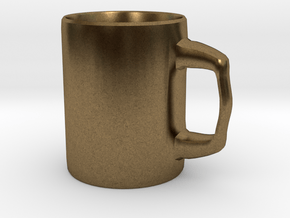 Designers Mug for Coffee or else in Natural Bronze