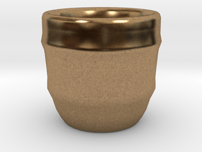 Design Cup for Coffee or else will keep the Coffee in Natural Brass