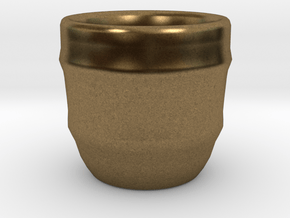 Design Cup for Coffee or else will keep the Coffee in Natural Bronze