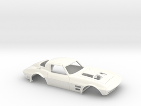 1/32 Corvette Grand Sport 1964 in White Processed Versatile Plastic