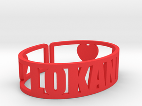 Lokanda Cuff in Red Processed Versatile Plastic