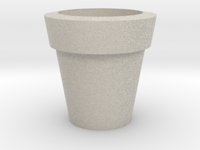 Design Plain Flower Pot in Natural Sandstone