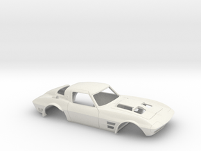 1/12 Corvette Grand Sport 1964 in White Natural Versatile Plastic