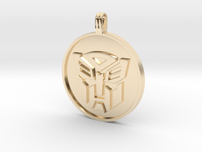 Transformer Pendant in 14k Gold Plated Brass