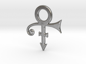 Prince Logo Pendant in Natural Silver