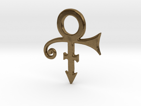 Prince Logo Pendant in Natural Bronze