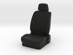 1/10 Scale Car Seat in Black Natural Versatile Plastic