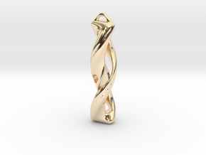 Twisted Pendant in 14K Yellow Gold