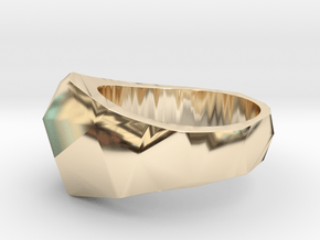 Low Poly Ring in 14K Yellow Gold