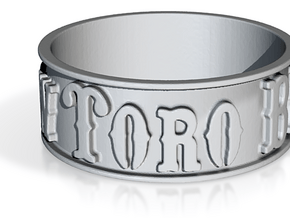 Mt. View Toro Band Ring (size 6) in Tan Fine Detail Plastic