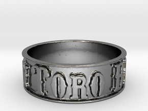 Mt. View Toro Band Ring (Size 7.5) in Fine Detail Polished Silver