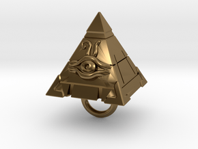Yugioh Puzzle in Polished Bronze