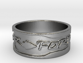 Warrior Forever Ring (Size 4) in Natural Silver