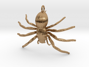 Spider Hecklace in Polished Brass