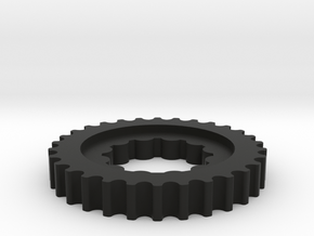 Crank Pulley 3.0-1 in Black Natural Versatile Plastic