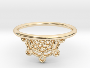Half Lace Ring - Size 7.5 in 14K Yellow Gold: 7.5 / 55.5
