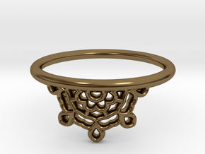 Half Lace Ring - Size 7.5 in Polished Bronze: 7.5 / 55.5
