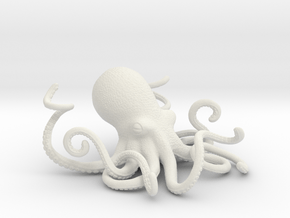 Octopus Pen Organizer in White Natural Versatile Plastic