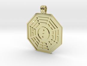 Bagua Symbol in 18k Gold Plated Brass