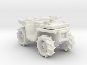 Quad ATV 1-87 HO Scale Style (Aggressive) 2.0 WSF in White Natural Versatile Plastic