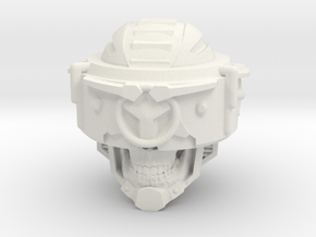 "Skull Klops" custom 1:6th scale head in White Natural Versatile Plastic
