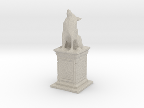 Wolf Statue in Natural Sandstone