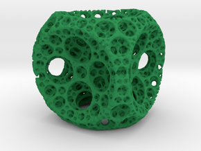 Fractal1 in Green Processed Versatile Plastic
