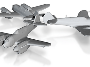 Curtiss P-40 Twin (Proposed) 1:200 x3 HDA in Tan Fine Detail Plastic